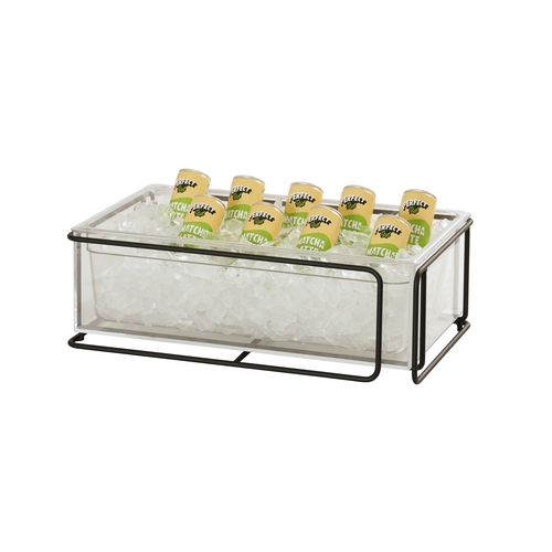 Cal-Mil 25206-1220-13 Logan 21.25" x 13.25" x 7.25"H Black Ice Display