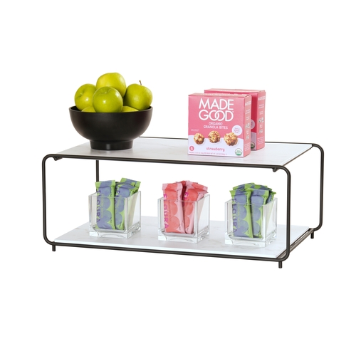 Cal-Mil 25208-1220-13 Logan 15.75"x 11.5" x 9.25"H Wire 2-Tier Display Stand