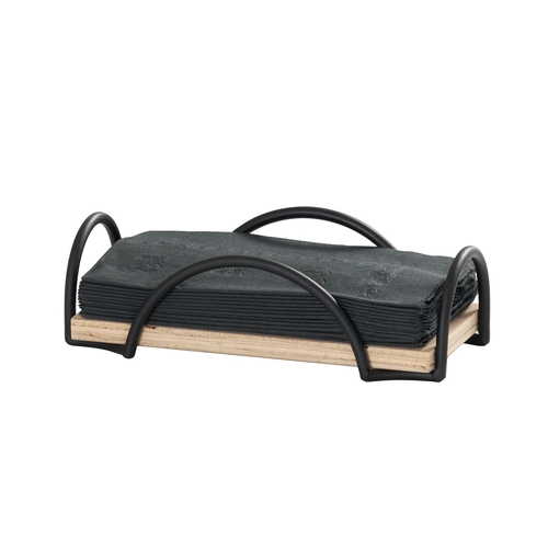 Cal-Mil 25221-93 Logan 4.25" x 8.25" x 2"H Black Wood Napkin Holder