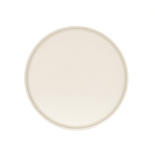 Cal-Mil 26105-10-103 Arista 10" Dia. Matte Ivory Melamine Plate - 6 Each