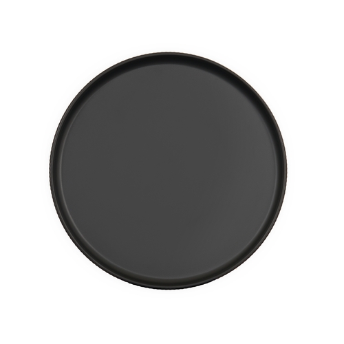 Cal-Mil 26105-10-13 Arista 10" Dia. Matte Black Melamine Plate - 6 Each