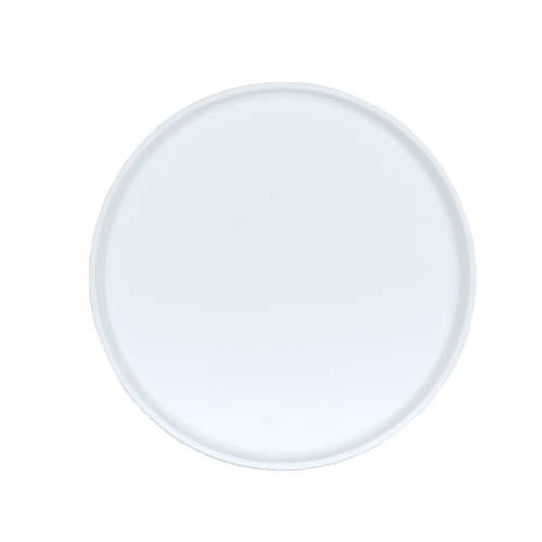 Cal-Mil 26105-8-15 Arista 8" Dia. Matte White Melamine Plate - 6 Each