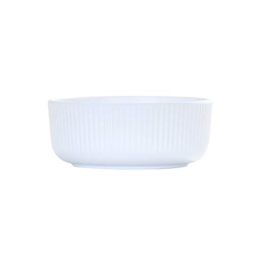 Cal-Mil 26106-6-15 Arista 6.25" Dia. x 2.5"H Matte White Melamine 30 oz. Bowl 