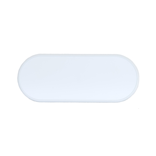 Cal-Mil 26107-208-15 Arista 20" x 8" x 1.5"H Matte White Melamine Oval Platter