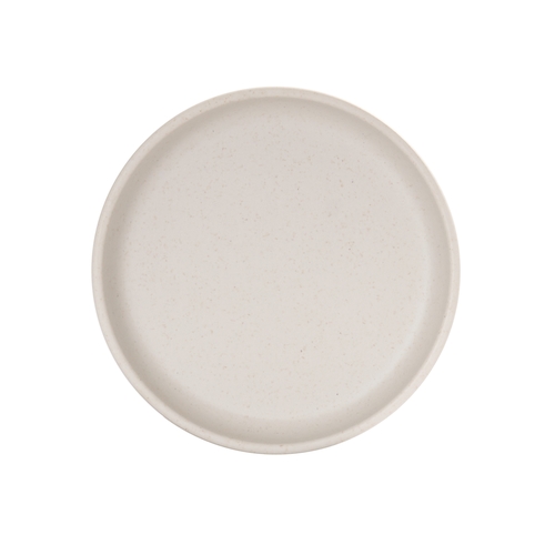 Cal-Mil 26121-6-133 Isla 6" Dia. Matte Ivory Melamine Plate - 6 Each