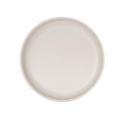 Cal-Mil 26121-8-133 Isla 8" Dia. Matte Ivory Melamine Plate - 6 Each