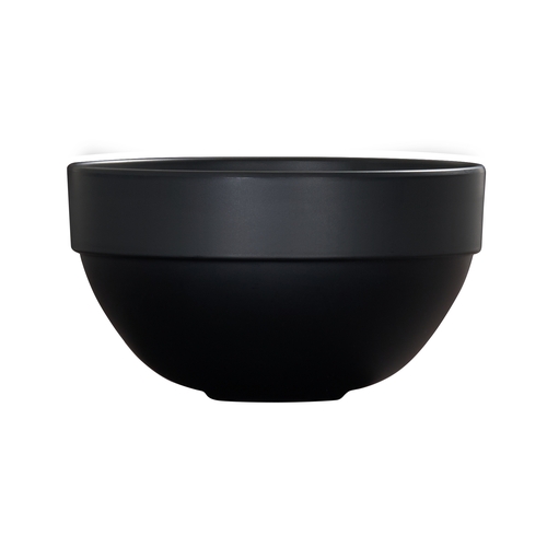 Cal-Mil 26122-8-13 Isla 8" Dia. x 4.5"H Matte Black Melamine 72 oz. Bowl