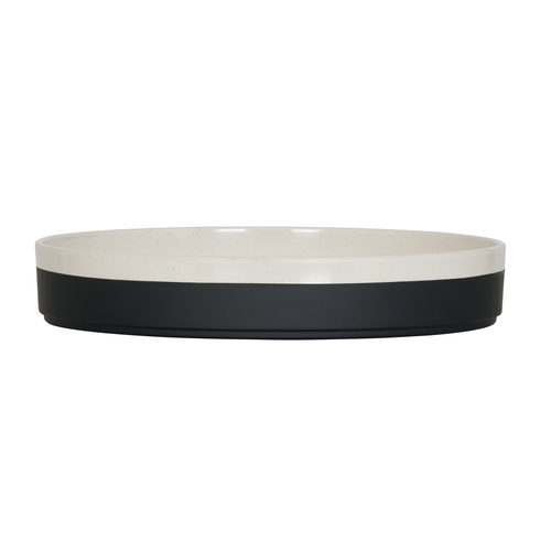 Cal-Mil 26131-10-138 Sorelle 10" Dia. Two-Tone Melamine Raised Rim Plate - 6 Each