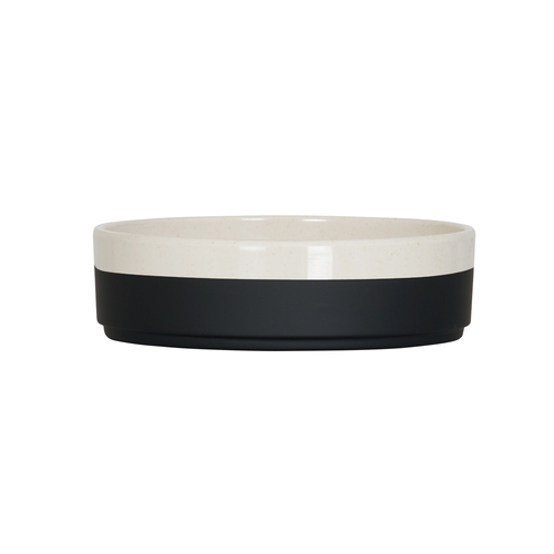 Cal-Mil 26131-6-138 Sorelle 6" Dia. Two-Tone Melamine Raised Rim Plate - 6 Each