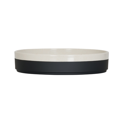 Cal-Mil 26131-8-138 Sorelle 8" Dia. Two-Tone Melamine Raised Rim Plate - 6 Each