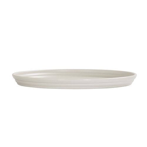 Cal-Mil 26143-10-103 Cove 10" Dia. Matte Ivory Melamine Plate - 6 Each