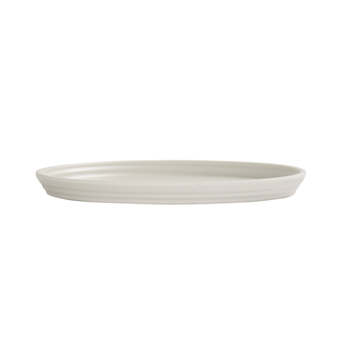 Cal-Mil 26143-8-103 Cove 8" Dia. Matte Ivory Melamine Plate - 6 Each