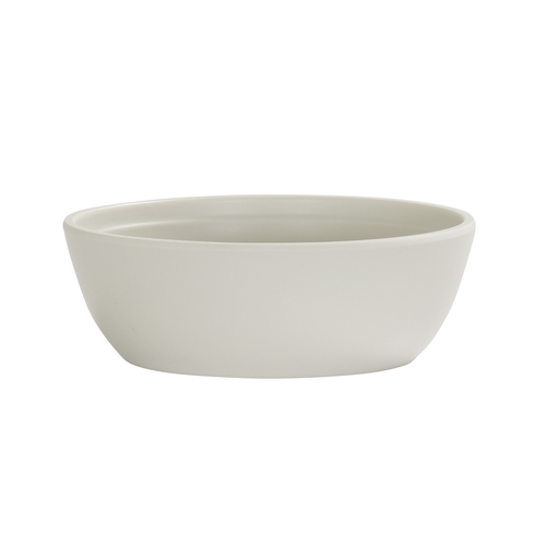 Cal-Mil 26144-7-103 Cove 6.75"Dia. x 2.25"H Matte Ivory Melamine 30 oz. Bowl