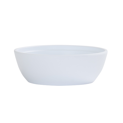 Cal-Mil 26144-7-15 Cove 6.75"Dia. x 2.25"H Matte White Melamine 30 oz. Bowl