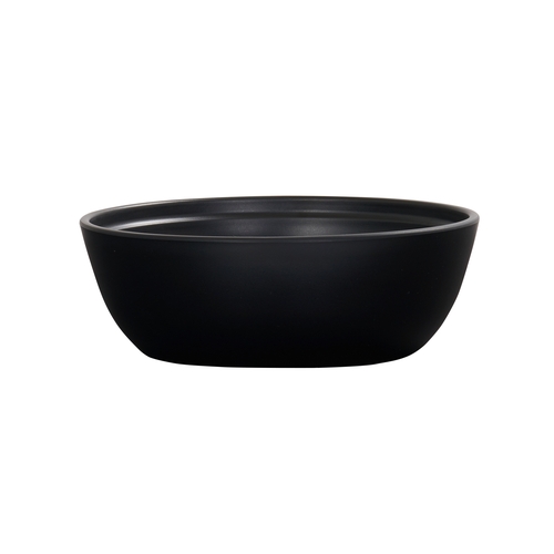 Cal-Mil 26144-8-13 Cove 8" Dia. x 2.75"H Matte Black Melamine 48 oz. Bowl
