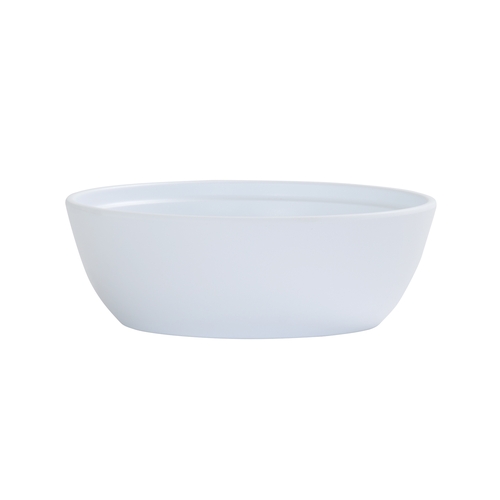 Cal-Mil 26144-8-15 Cove 8" Dia. x 2.75"H Matte White Melamine 48 oz. Bowl