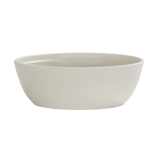 Cal-Mil 26144-9-103 Cove 9" Dia. x 3"H Matte Ivory Melamine 72 oz. Bowl