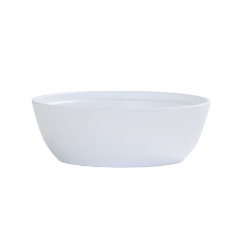 Cal-Mil 26144-9-15 Cove 9" Dia. x 3"H Matte White Melamine 72 oz. Bowl