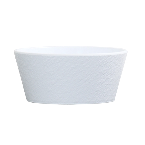 Cal-Mil 26151-5-15 Selene 5" Dia. x 2.25"H Glossy White Melamine 16 oz. Bowl