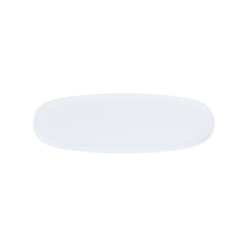 Cal-Mil 26152-618-15 Selene 6" x 18" x 1"H Glossy White Melamine Platter - 6 Each