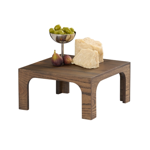 Cal-Mil 27004-6-136 Melrose 12" x 12" x 6"H Brown Wood Display Riser