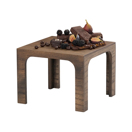 Cal-Mil 27004-9-136 Melrose 12" x 12" x 9"H Brown Wood Display Riser
