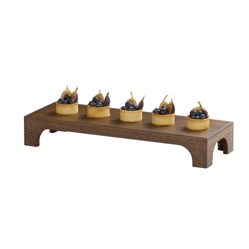 Cal-Mil 27005-3-136 Melrose 20" x 7" x 3"H Brown Wood Display Riser