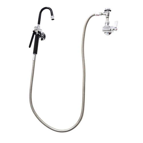 Fisher 27400 Wall-Mount Single Control w/ Pot Filler Faucet & 60" Hose
