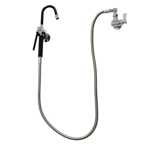 Fisher 27500 Wall-Mount Single Control Pot Filler Faucet w/ 60" Hose