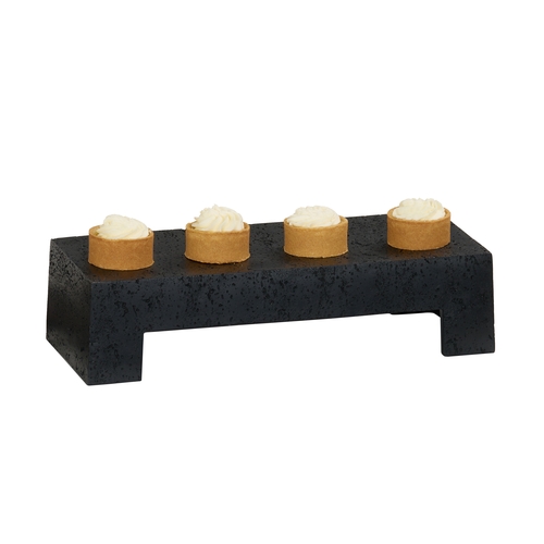 Cal-Mil 28001-4-13 15" x 6" x 4"H Black Finsh Resin Display Riser