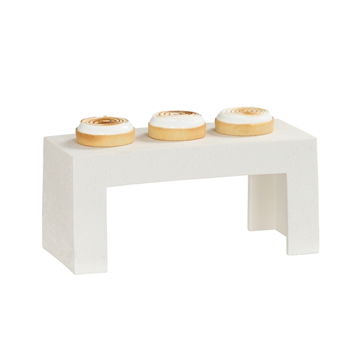 Cal-Mil 28001-7-103 15" x 6" x 7"H Ivory Finsh Resin Display Riser