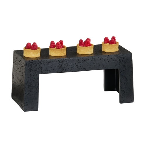 Cal-Mil 28001-7-13 15" x 6" x 7"H Black Finsh Resin Display Riser