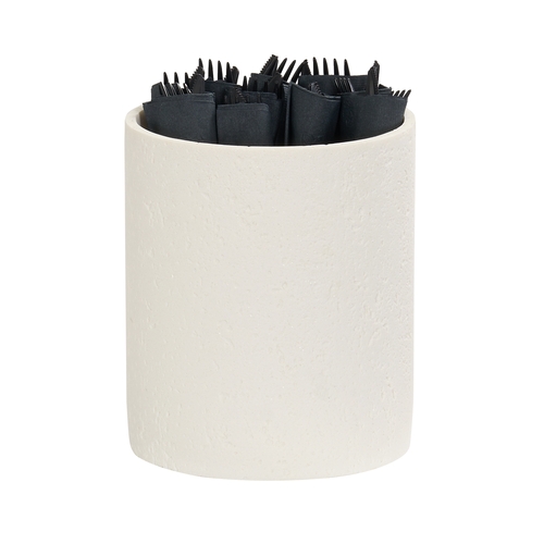 Cal-Mil 28004-7-103 6" Dia. x 7"H Ivory Finish Resin Display Riser