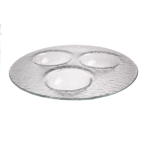Mikasa Hospitality 2849-1 Ardacam Clear Glass 11.8" Dia. Serving Plate - 10 Each