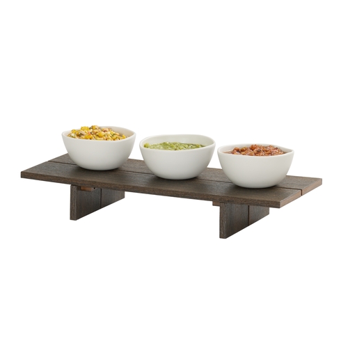 Cal-Mil 28600-3-140 Vista 20" x 8.5" x 3"H Mocha Display Riser