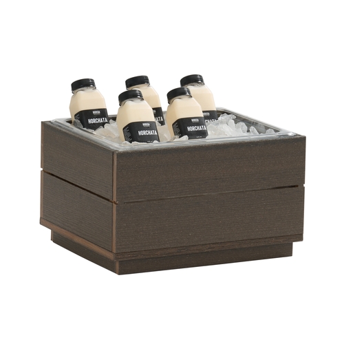 Cal-Mil 28602-10-140 Vista 13.5" x 11" x 8"H Mocha Ice Display