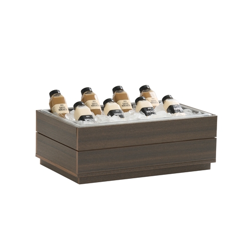Cal-Mil 28602-12-140 Vista 21.5" x 12.5" x 8.75"H Mocha Ice Display