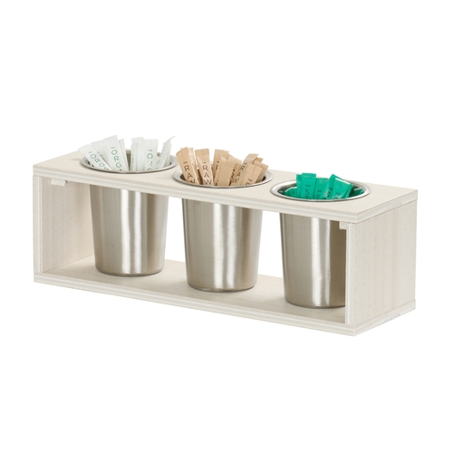 Cal-Mil 28603-3-141 Vista 17" x 5.5" x 5.5"H Coastal Flatware Cylinder Display