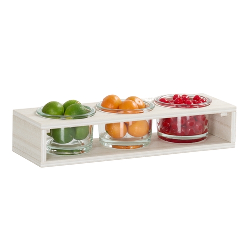 Cal-Mil 28604-5-141 Vista 19.25" x 6.4" x 2.9"H Coastal Condiment Organizer