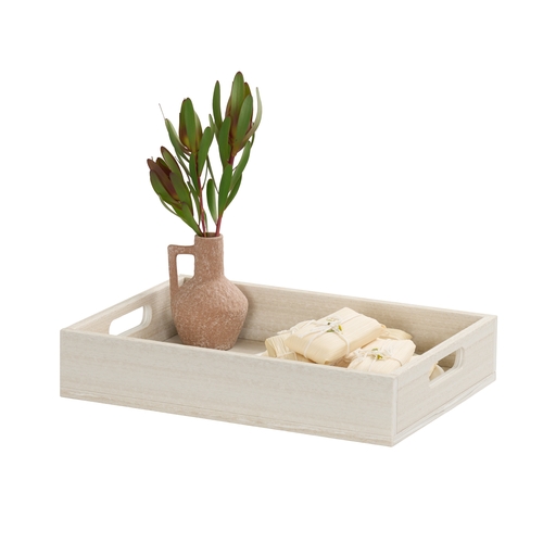 Cal-Mil 28612-1-141 Vista 17" x 13" x 4"H Coastal Display Tray w/ Handles