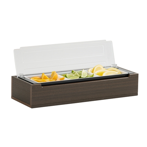 Cal-Mil 28615-140 Vista 20.75" x 7.5" x 4.5"H Mocha Bar Organizer