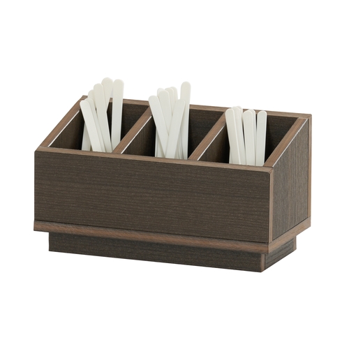 Cal-Mil 28617-140 Vista 11" x 5.5" x 6.5"H Mocha Flatware Organizer