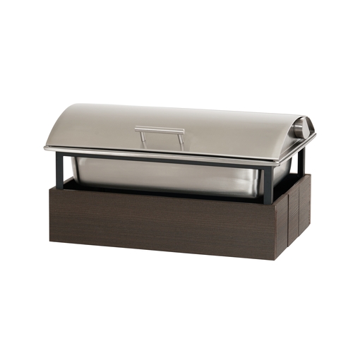 Cal-Mil 28620-140 Vista 23.25" x 14.75" x 12.5" Mocha Chafing Dish