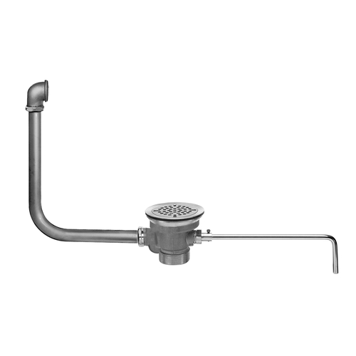 Fisher 28940 DrainKing Flat Strainer Waste Valve w/ 19"x 21"Overflow Tube