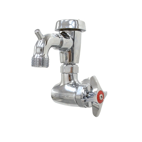 Fisher 29550 Wall Mount Sill Faucet w/ Lever Handle & Vacuum Breaker