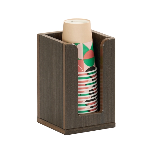 Cal-Mil 298-140 Vista 5" x 5" x 8.5"H Mocha Cup & Lid Organizer