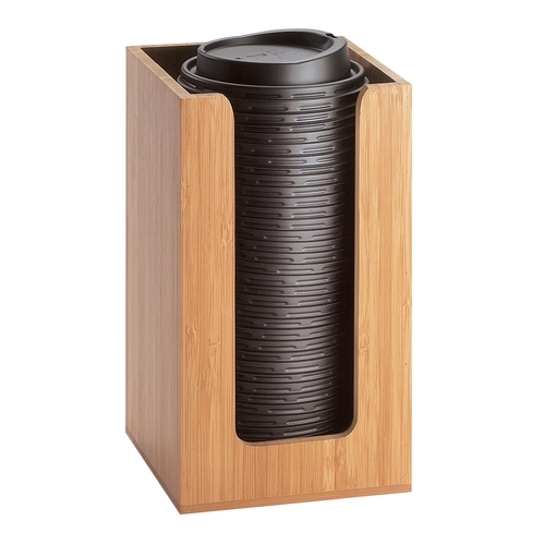 Cal-Mil 298-60 Bamboo 4.5" x 4.5" x 8"H Napkin/Lid/Cup Organizer - 4 Each
