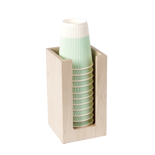 Cal-Mil 298-71 Blonde 4.5" x 4.5" x 8"H Napkin/Lid/Cup Organizer