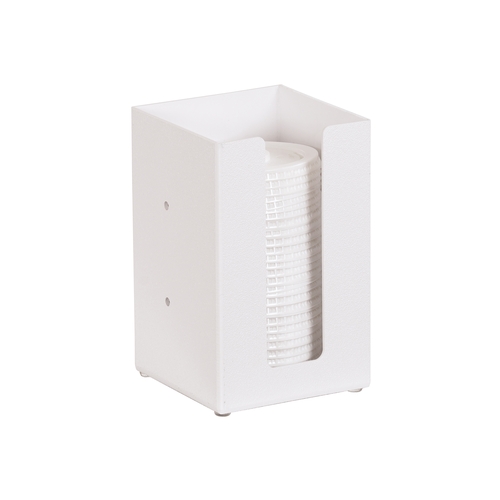 Cal-Mil 299-15 Classic 5.25" x 5.25" x 8"H White Lid Organizer - 4 Each