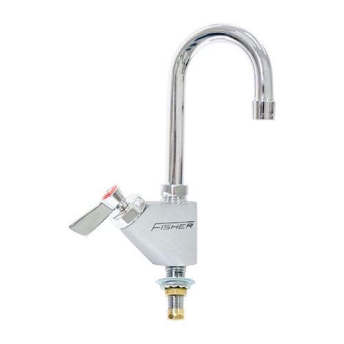 Fisher 30150 Deck-Mount Faucet w/ 12" Gooseneck Spout & Lever-Handle